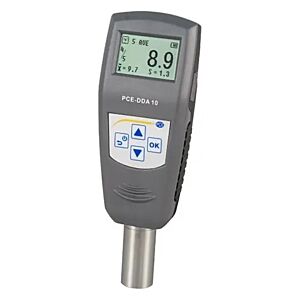 PCE Instruments PCE-DDA 10 Durometro digitale per misurazioni di durezza di gomme e elastomeri con interfaccia USB e software per analisi avanzate