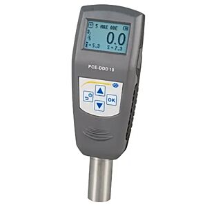 PCE Instruments PCE-DDD 10 Durometro digitale portatile per termoplastica, misura la durezza Shore D di gomma e plastica, con interfaccia USB e software per trasferimento dati e analisi