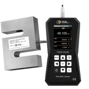 PCE Instruments PCE-DFG 50K X Dinamometro professionale da 50.000 N con cella di carico esterna, registrazione dati e software incluso per prove di trazione e compressione