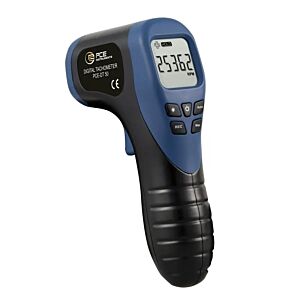 PCE Instruments PCE-DT 50 Misuratore di giri, portatile, preciso fino a 99.999 rpm, con modalità automatica, display LCD retroilluminato e funzione Data-Hold
