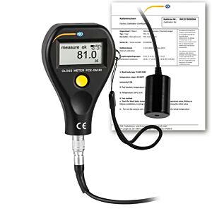 PCE Instruments PCE-GM 80-ICA Glossmetro con sonda di luminosità esterna per misure in luoghi difficili da raggiungere o piccole superfici, campo di misura da 0 a 1000GU