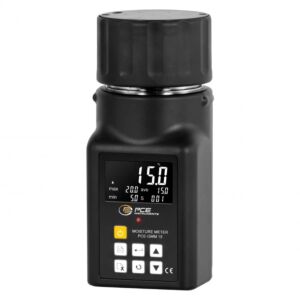 PCE Instruments PCE-GMM 15 Misuratore di umidità per cereali, 25 tipi di semi, volume del campione circa 90 ml, range di misura da 3 a 80%