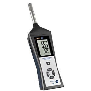PCE Instruments PCE-HVAC 3S Igrometro per il controllo dei valori ambientali, misura temperatura, umidità ambientale, punto di rugiada, temperatura bulbo umido