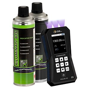 PCE Instruments PCE-LES 103UV-365-CTA-KIT Analizzatore di vibrazioni con 3 LED UVA ad alta potenza, intensità luminosa di 202 μW/cm²