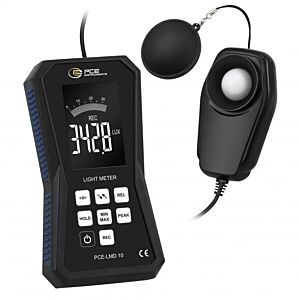 PCE Instruments PCE-LMD 10 Luxmetro con sonda esterna, campo di misura da 0 a 400.000 Lux, con un fotodiodo al silicio con filtro spettrale come sensore
