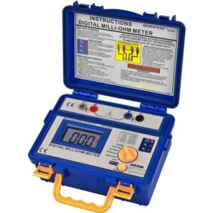PCE Instruments PCE-MO 2002 Milliohmmetro, misurazioni di resistenza precise in bobine, generatori e circuiti, design compatto e impermeabile per usi industriali e domestici
