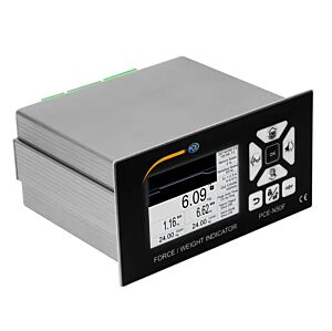 PCE Instruments PCE-N50F Misuratore di forza per celle di carico e sensori dinamometrici con display LCD, campionamento fino a 1600 Hz, Modbus, ingressi e uscite digitali