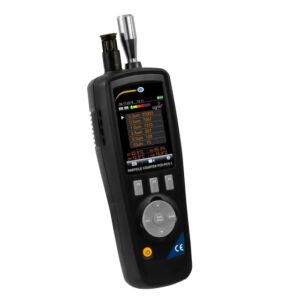 PCE Instruments PCE-PCO 1 Igrometro, misuratore universale per il conteggio di particelle nell'aria, temperatura e umidità, con memoria da 80 MB e videocamera integrata