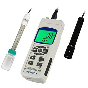 PCE Instruments PCE-PHD 1 Conducimetro portatile multifunzione per misura pH, conducibilità, ossigeno, temperatura con alta precisione e memorizzazione su SD
