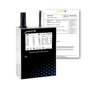 PCE Instruments PCE-PQC 31EU Campionatore di particelle per misura in tempo reale, misura di 6 diverse dimensioni di particelle, Certificazione NIST, campo di misura da 0.5 a 25 µm