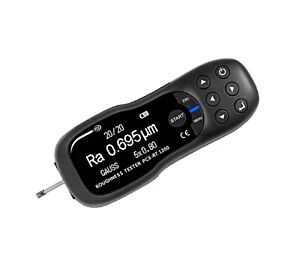 PCE Intruments PCE-RT 1200 Rugosimetro portatile per il rilevamento rapido di Ra, Rz, Rq e Rt con base di calibrazione, standard di rugosità e Software