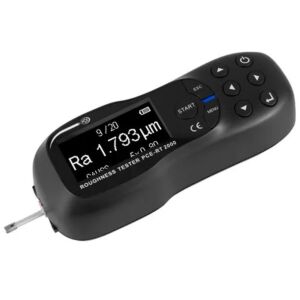 PCE Instruments PCE-RT 2000 Rugosimetro portatile per il rilevamento rapido della rugosità superficiale attraverso un apposito tastatore, misura secondo i parametri Ra, Rq, Rsm, Rsk, Rz, Rt, Rp, Rv, Rc