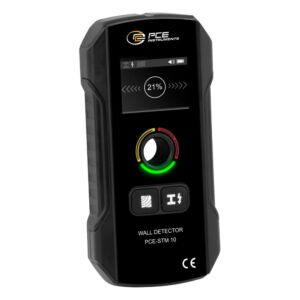 PCE Instruments PCE-STM 10 Localizzatore di cavi professionale per rilevare metallo, legno e cavi elettrici con display LED, allarme visivo-acustico e foro di marcatura integrato