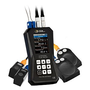 PCE Instruments PCE-TDS 200+SL Flussimetro a ultrasuoni per la misura di tubazioni DN inferiori a 50, precisione ±1.5%, range di misurazione di ±32 m/s