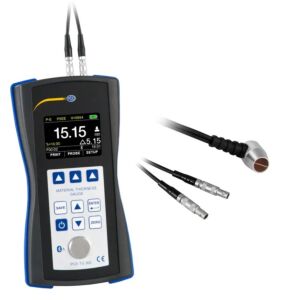 PCE Instruments PCE-TG 300-NO7 Misuratore a ultrasuoni con ampia gamma di misurazione, sensori personalizzati, memoria dati, stampa Bluetooth e schermo TFT per lettura precisa
