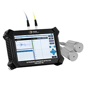 PCE Instruments PCE-UCD 100 Misuratore per prove su materiali con ultrasuoni, fotocamera per crepe, touchscreen da 10,1", memoria da 8 GB e ampiezza di banda fino a 500 kHz