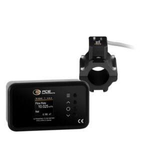 PCE Instruments PCE-UFM 25CU Misuratore HVAC a ultrasuoni con PoE, display ruotabile, sensore Ethernet da 9 m, misura portata e flusso su tubi in rame da 21–29 mm, accesso cloud