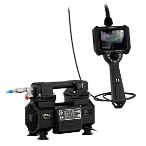 PCE Instruments PCE-VE 260HT-KIT Boroscopio per alte temperature con compressore incluso, sonda endoscopia da 2 m, per ispezione ottica in ambienti difficili con temperatura fino a 300°C
