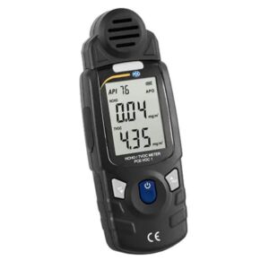 PCE Instruments PCE-VOC 1 Rilevatore di formaldeide per misurare TVOC e HCHO con ampio display, allarme integrato e batteria ricaricabile, ideale per monitoraggio della qualità dell'aria