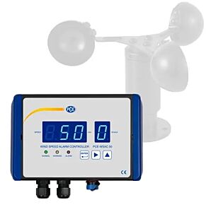 PCE Instruments PCE-WSAC 50-321 Anemometro professionale con preallarme e allarme per monitoraggio vento in tempo reale, media 2/5 Min, RS-485 e uscite relè
