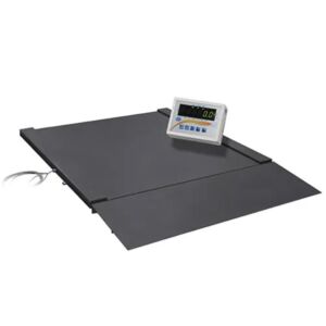 PCE Instruments PCE-SD 600 Bilancia a piattaforma versatile fino a 600 kg, con funzioni avanzate come conteggio pezzi, pesatura percentuale e interfacce multiple per operazioni efficienti