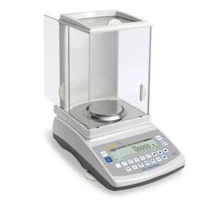 PCE Instruments PCE-ABI 220 Bilancia di precisione con portata fino a 220 g, risoluzione di 0.1 mg, display grafico multilingue, interfaccia USB e RS-232, funzioni avanzate per pesatura e statistiche