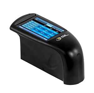 PCE Instruments PCE-IGM 100 Glossmetro portatile con geometrie multiple, display TFT touch da 3,5", misura istantanea, memoria interna, software di analisi e piastra di calibrazione inclusi