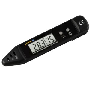 PCE Instruments PCE-PTH 10 Misuratore ambientale compatto con range di temperatura -10...+50°C, umidità 20-90%, funzione MIN/MAX e display LCD per monitoraggio efficiente