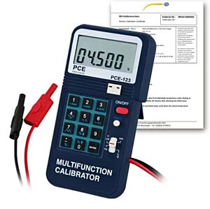 PCE Intruments PCE-123-ICA Multimetro con indicatore del valore nominale per simulazioni e misura di segnali elettrici, frequenza e temperatura