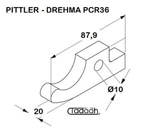 Spannfinger passend für Spannzangengruppe Öffen und Schliessen PITTLER-DREMA-PCR 36
