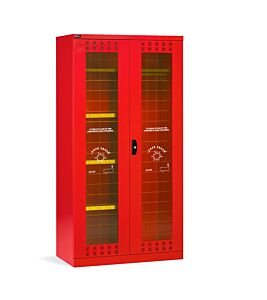 Fami PERFOM14033 Armadio di sicurezza DPI per attrezzature antincendio con ante frangibili, conforme alla normativa sulla Sicurezza del lavoro, 1023x555x2000mm