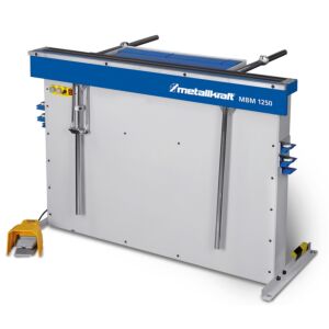 METALKRAFT 3770125 Piegatrice a grembiale manuale modello MBM 1250 con bloccaggio magnetico, larghezza massima di piegatura 1250mm