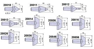 PTM-C20006 Nuova PTM meccanica cuspidi  cono morse CM3 per contropunte CNE