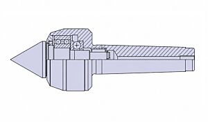 PTM-CNE-S - Nuova PTM CNE/S Contropunta rotante standard carico medio con sistema WPS e cono Morse a scelta