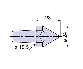 20103 Nuova PTM meccanica Cuspide Standard CM3 Dia.24