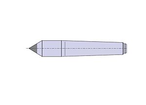 Nuova PTM Contropunte fisse standard per rettifica con inserto in metallo duro HM, cono morse 1-2-3-4-5-6 