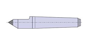 PTM3040-80 Nuova PTM Contropunte TAGLIATE per rettifica con inserto in HM, cono morse 1-2-3-4-5-6