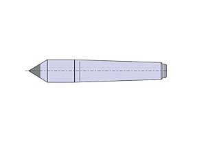 Nuova PTM elettromeccanica Contropunta con inserto in WIDIA Ø18/30/35/35 per rettifica, Cono Morse 2-3-4-5-6, 60102, 60103, 60104, 60104, 60105, 60106, Nuova PTM Dead center for grinding machines plus widia insert, 