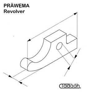 Chuck lever suitable for PRÄWEMA-RD 33