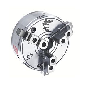 RÖHM Mandrini autocentranti manuali a comando tangenziale serie DURO-T con 3 griffe base e griffe reversibili riportate, sistema di cambio rapido delle griffe - Misura autocentrante a scelta