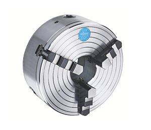 111360 RÖHM Mandrino autocentrante Modello ES con corona a spirale piana per allineamento pezzi dalla forma irregolare, set 3 griffe base e reversibili, corpo in acciaio, DIN 6351 attacco a flangia, forma A  - Diametro esterno 160mm