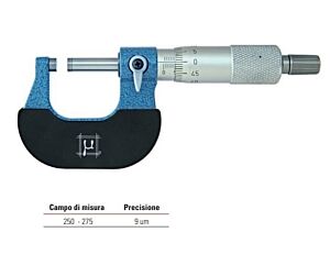 2361275 Rupac Micrometro analogico per esterni Serie BluLine, campo di misura 250-275