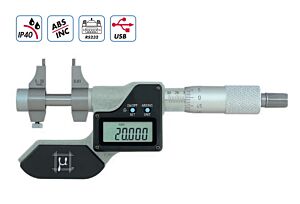 C2979030 RUPAC Micrometri digitali per interni con becchi Serie Digitronic, IP40, Uscita dati USB, RS232