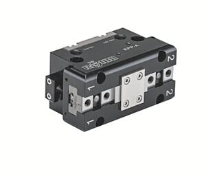 435036 RPP-A 125-1 - Manipolatore - Pinza parallela a 2 griffe pneumatica Rohm, con scanalatura trasversale e perno di posizionamento, per automatizzazioni industriali portali e robot - forza di serraggio 950N