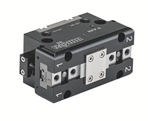 435037 RPP-A 125-2 - Manipolatore - Pinza parallela a 2 griffe pneumatica Rohm, con scanalatura trasversale e perno di posizionamento, per automatizzazioni industriali portali e robot - forza di serraggio 1900N