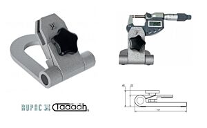 RUPAC 2001914 Supporto per micrometri con campo di misura fino a 100 mm, portatile con struttura pieghevole