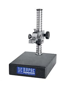 2003311 RUPAC Supporto porta comparatore con base in granito 220x160x50 mm, colonna filettata Ø 30 mm, altezza misurabile 180 mm