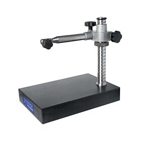 2107712 RUPAC Supporto porta comparatore con base in granito 300x200x50 mm, colonna filettata Ø30 mm, raggio d’azione braccio 250 mm