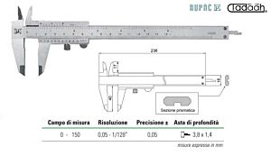 2311510 Calibro senza errore di parallasse Serie MicroMet PLUS, con guida prismatica