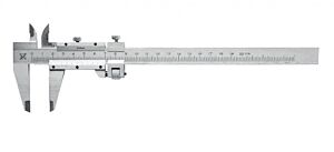 2312001 Calibro a corsoio da officina Serie BluLine con becchi per interni -  Campo di misura 0-200mm - Precisione ± 0,05 - Risoluzione 0,02